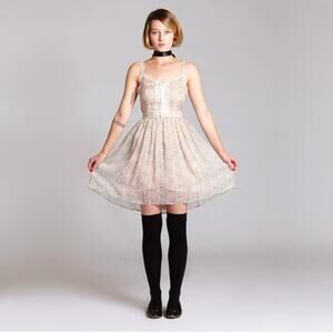 L'ecole Des Femmes Dress 8 Large Floral Pink